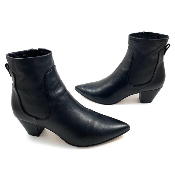 SAM EDELMAN goat leather pointed toe ankle boots - Picture 8 of 13